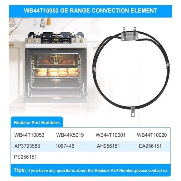 GE Kenmore Convection Heating Element (WB44T10053) - Picture 4 of 11